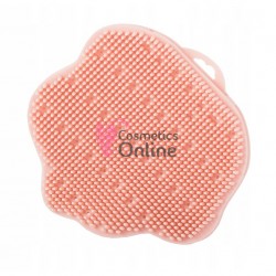 Accesoriu din silicon pentru baie stil manusa - VK 01813 Piersica